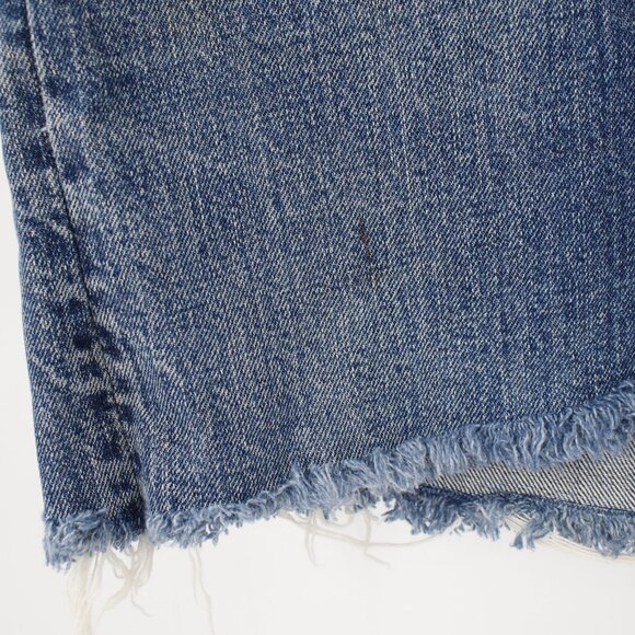 Vintage 60s Levis 501 Shorts Unisex 28 4" Selvedge Big E Button Fly Cut Off - Picture 2 of 16